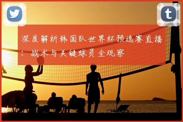 深度解析韩国队世界杯预选赛直播：战术与关键球员全观察